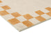 Gadise Yellow Mustard Checkered Border Washable Rug