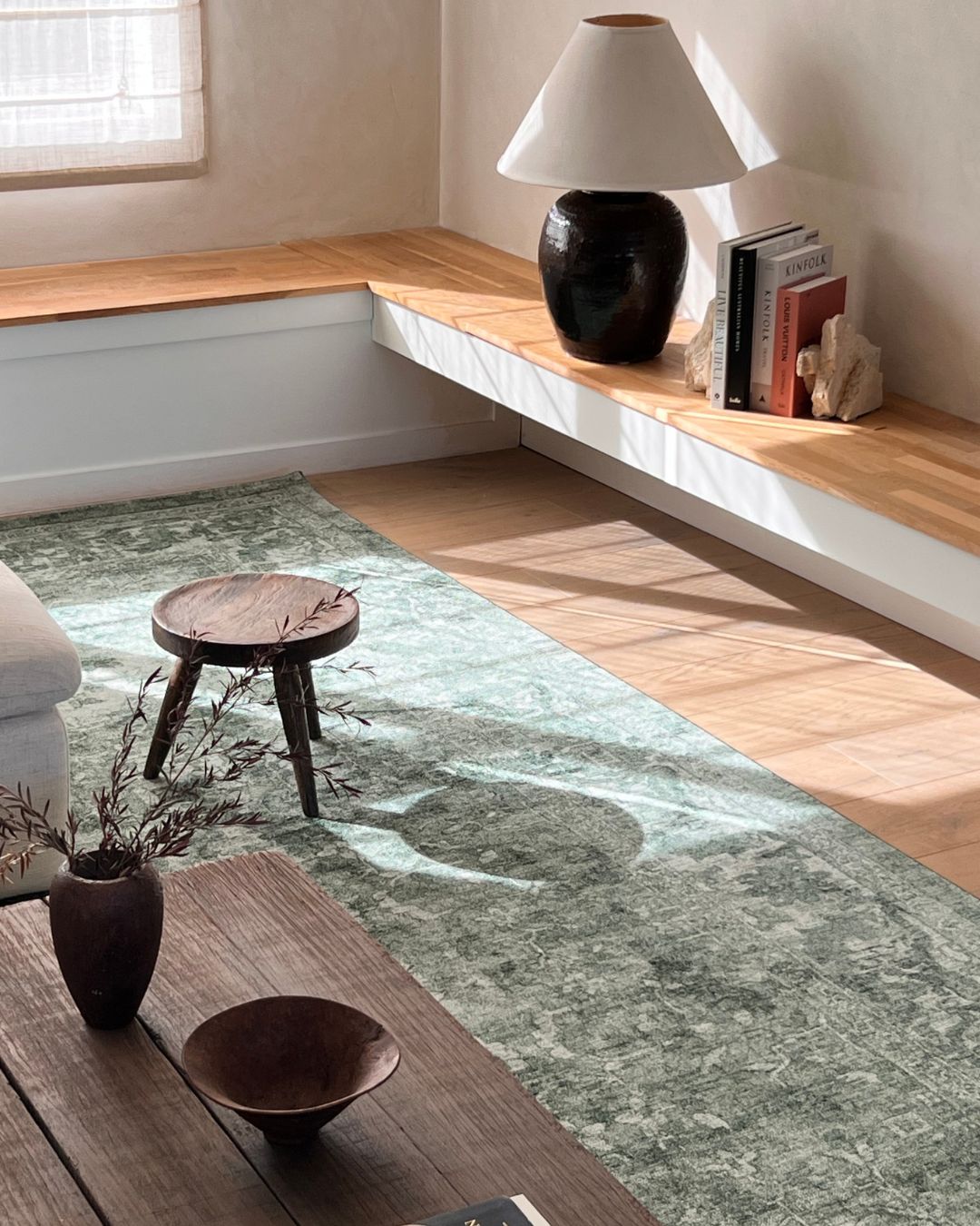 Gaia Tonal Forest Green Rug