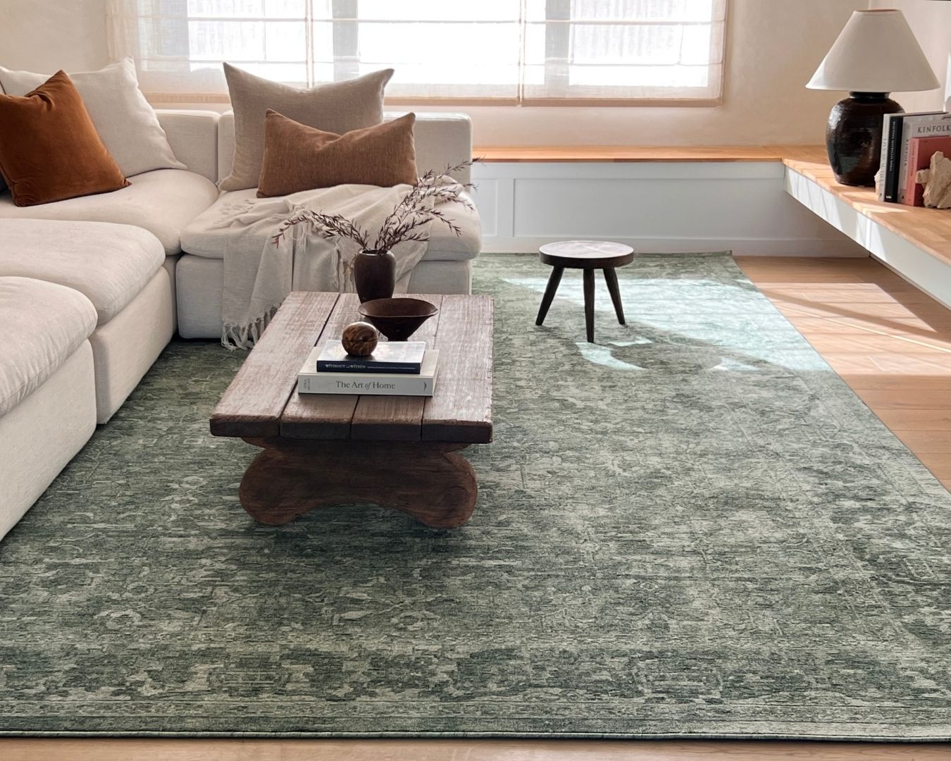 Gaia Tonal Forest Green Rug