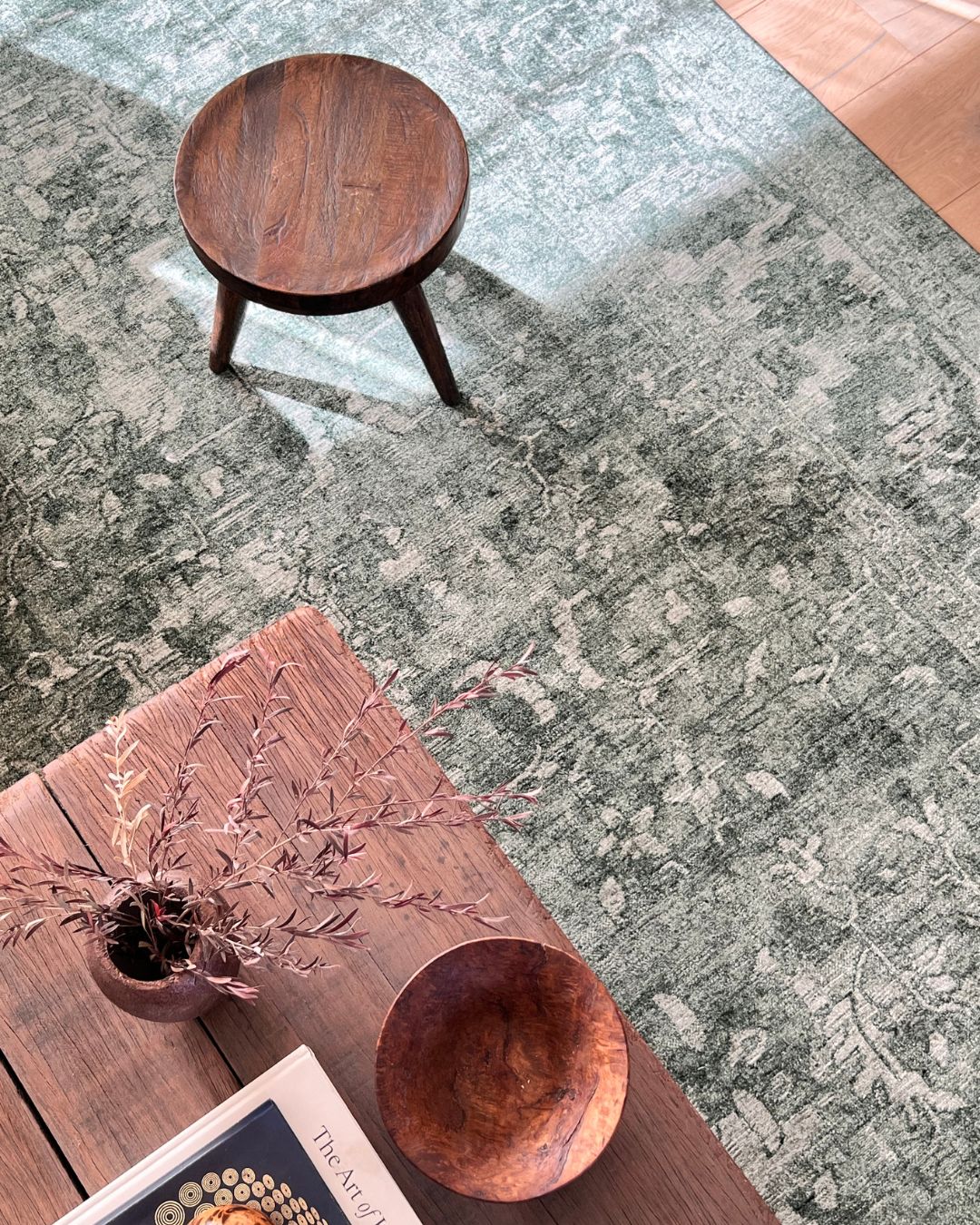 Gaia Tonal Forest Green Rug