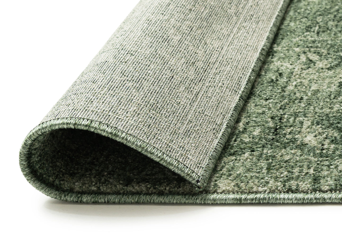 Gaia Tonal Green Runner Rug