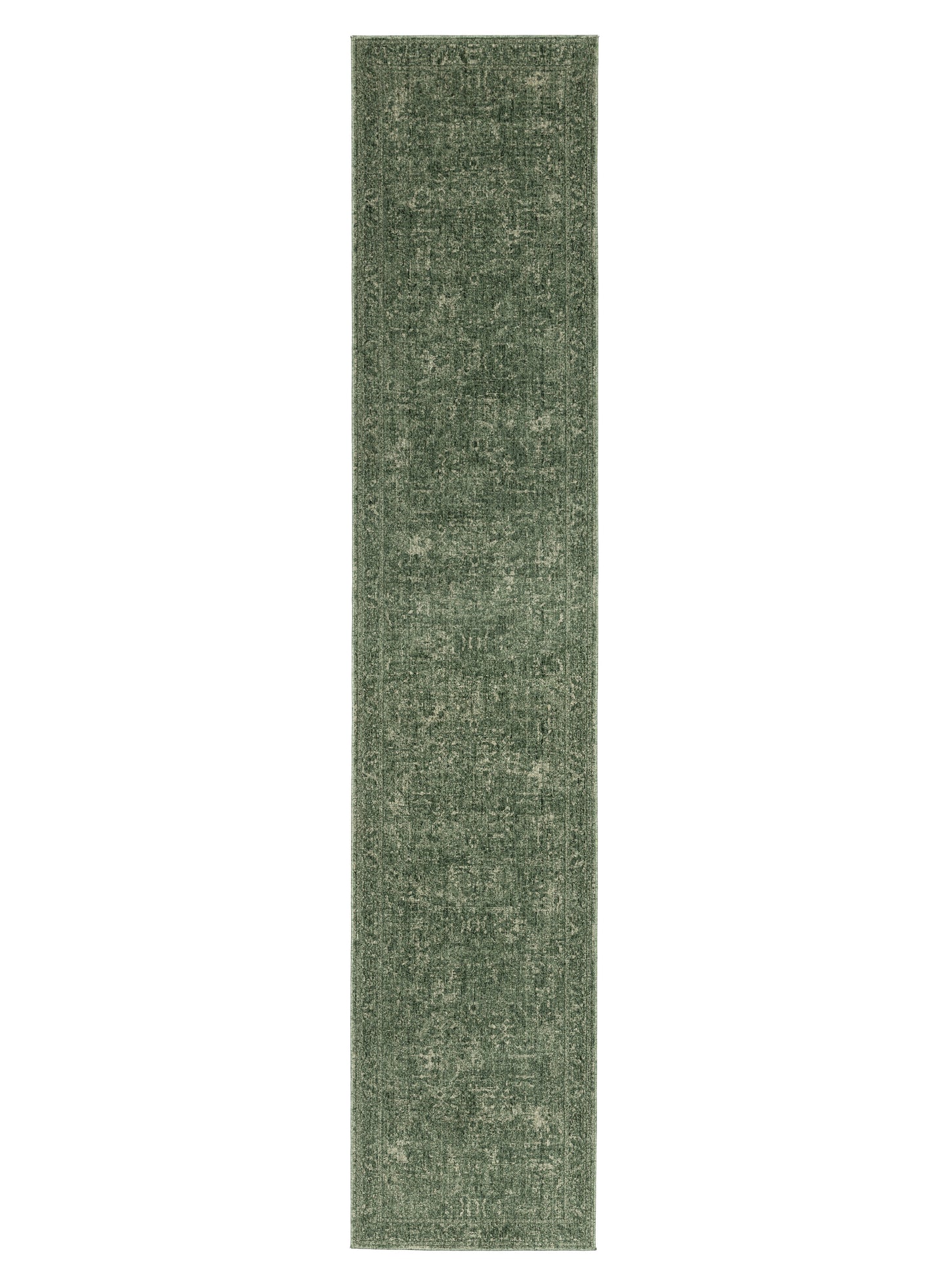 Gaia Tonal Green Runner Rug