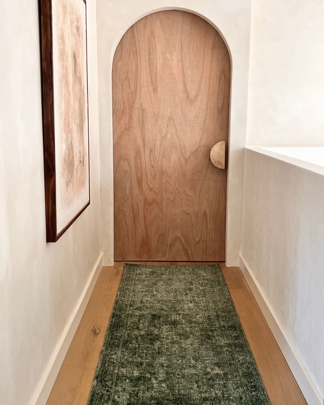 Gaia Tonal Forest Green Runner Rug