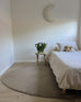 Gayle Taupe Brown Irregular Round Washable Rug