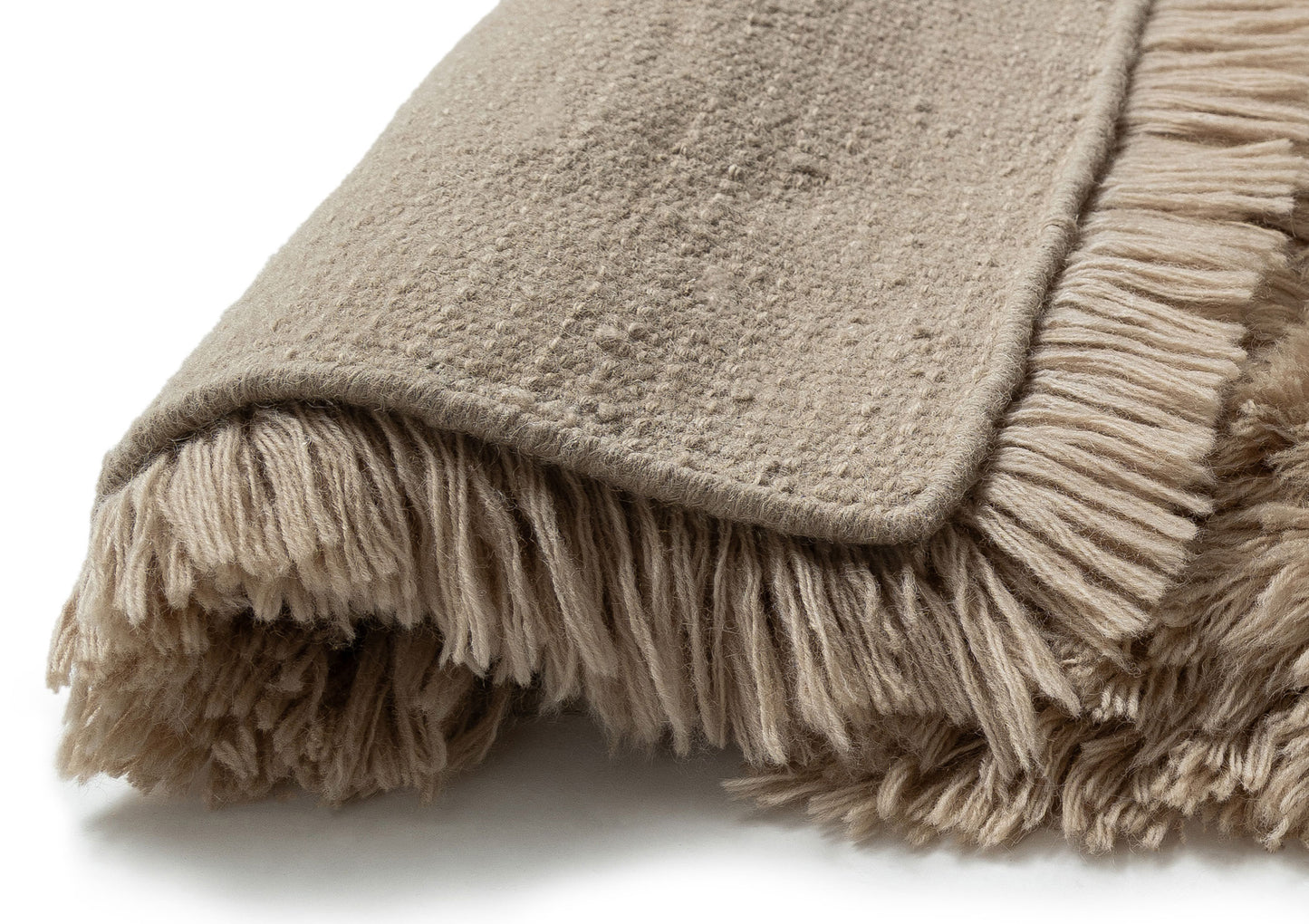 Gellica Biscuit Sculptural Wool Shag Rug