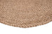Georgia Natural Brown Crochet Round Jute Rug
