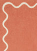 Gertrude Pink and Cream Wiggle Bordered Washable Rug