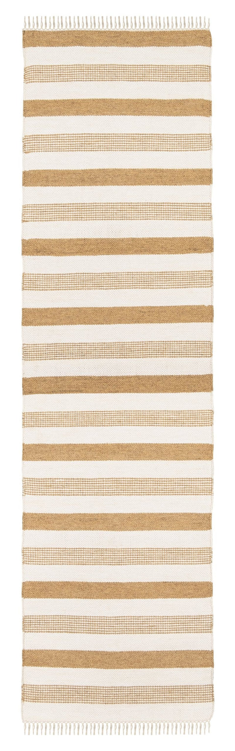 Goldie Striped Jute Wool Runner Rug *NO RETURNS UNLESS FAULTY