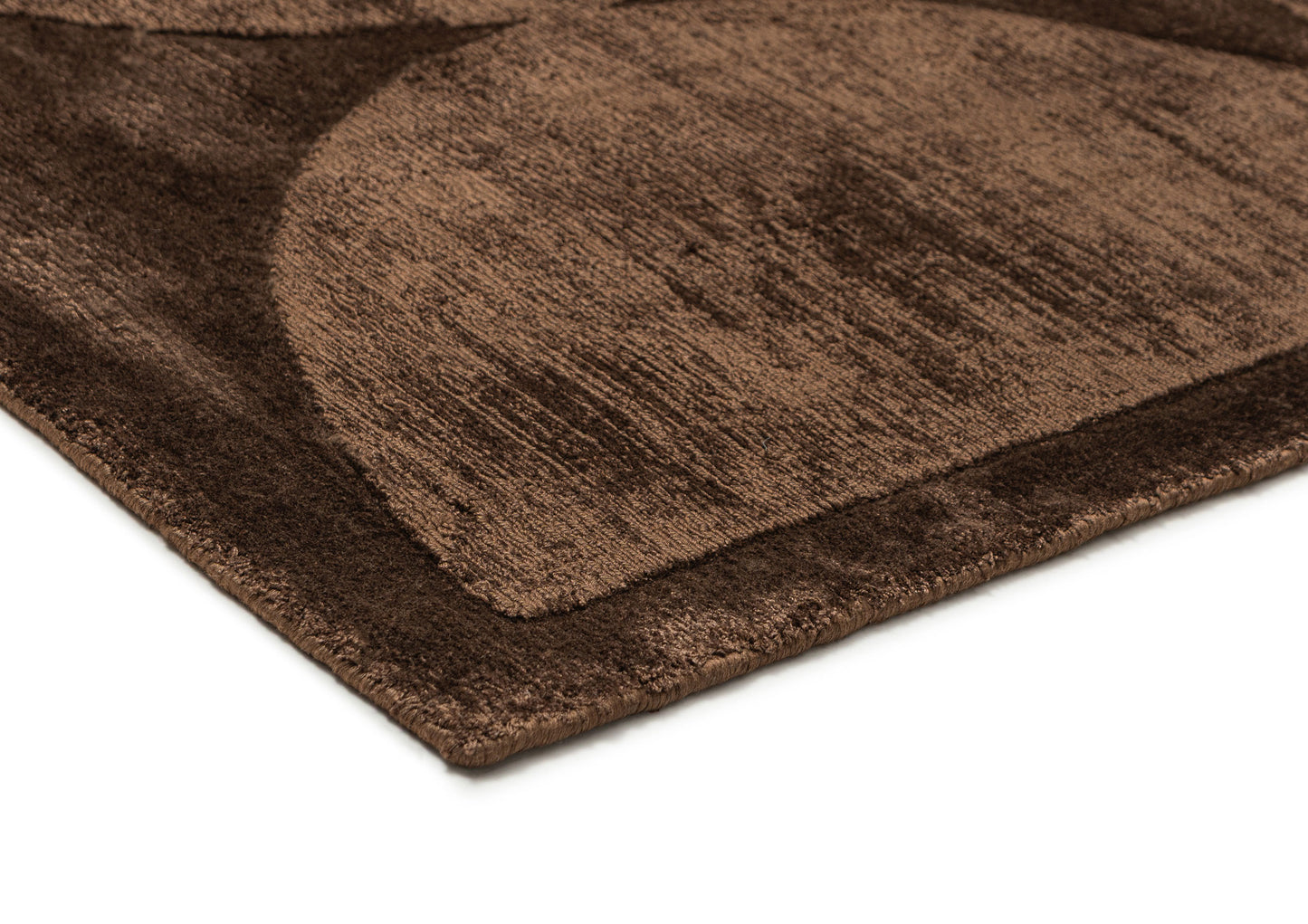 Gowana Brown Hourglass Viscose Rug