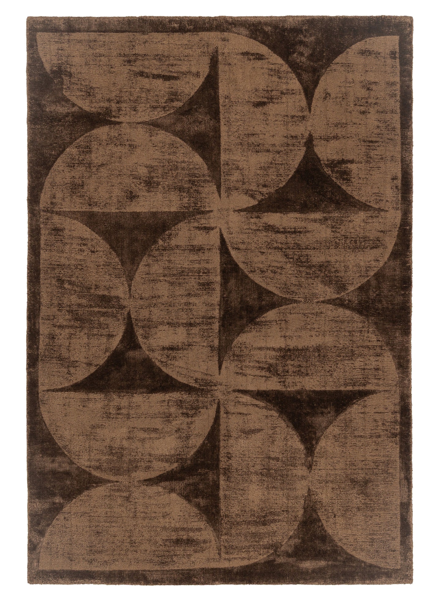 Gowana Brown Hourglass Viscose Rug