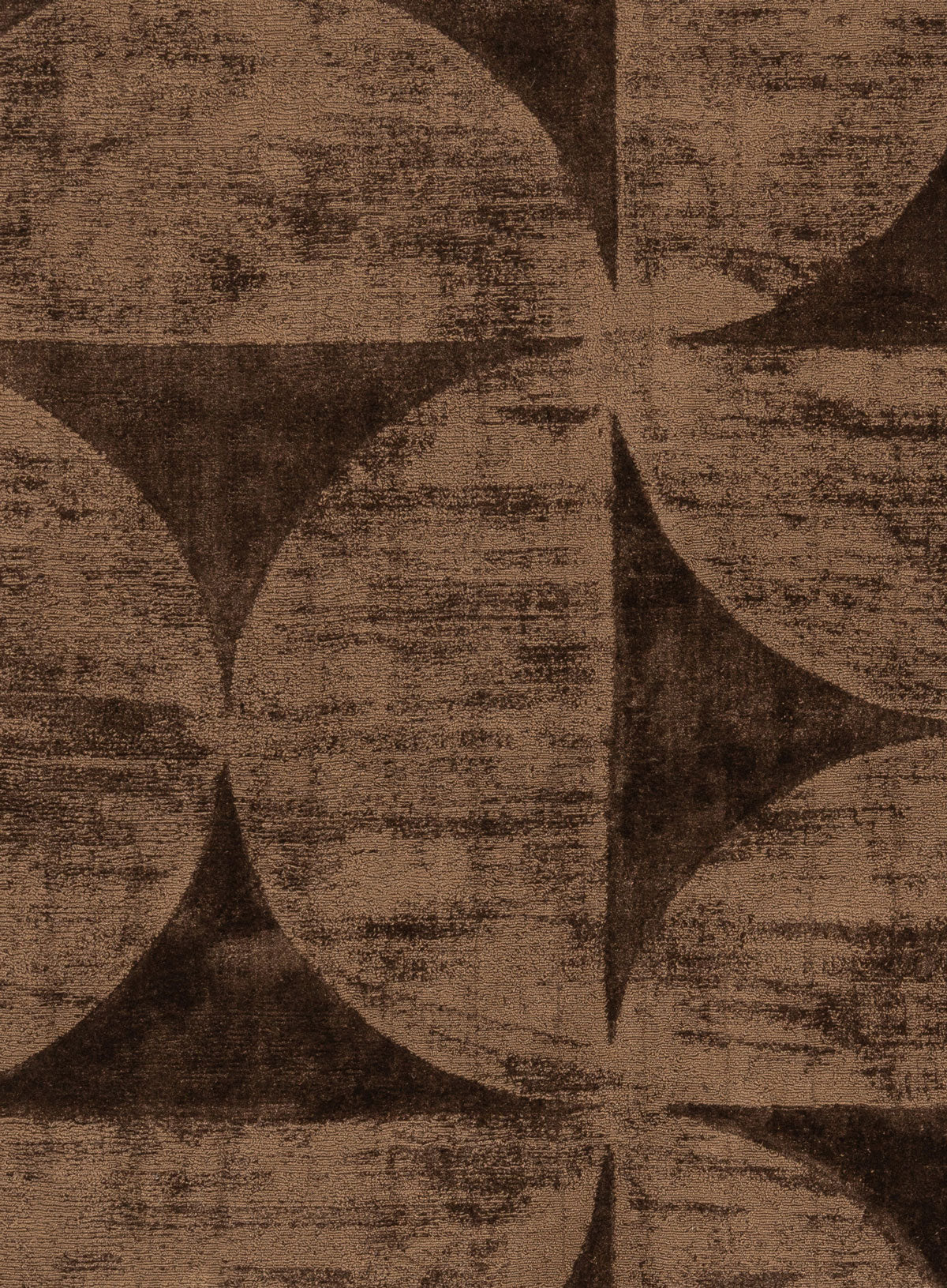 Gowana Brown Hourglass Viscose Rug