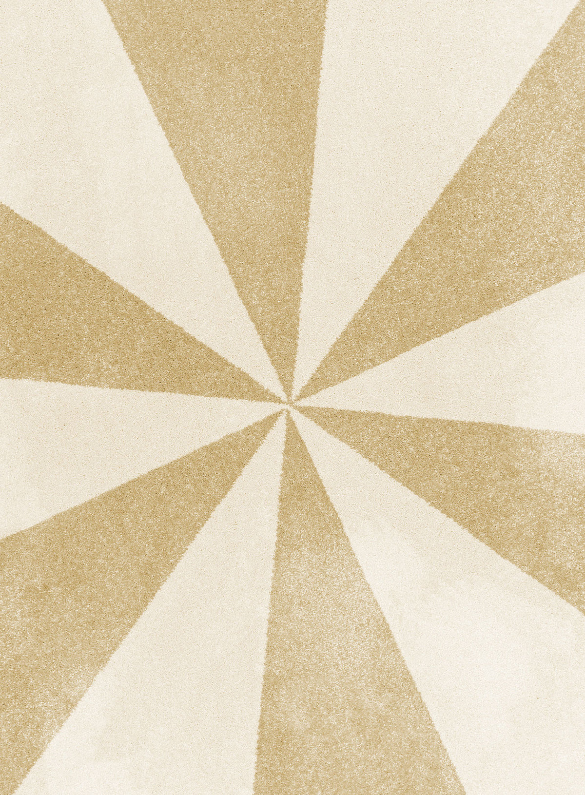 Greer Yellow Pinwheel Round Rug