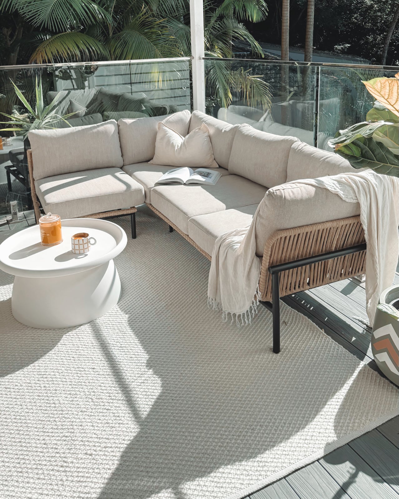 Greta Ivory Indoor Outdoor P.E.T Rug