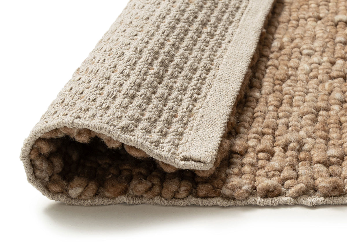 Halina Dark Beige Wool Rug