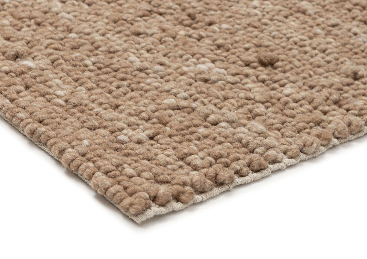 Halina Dark Beige Wool Rug