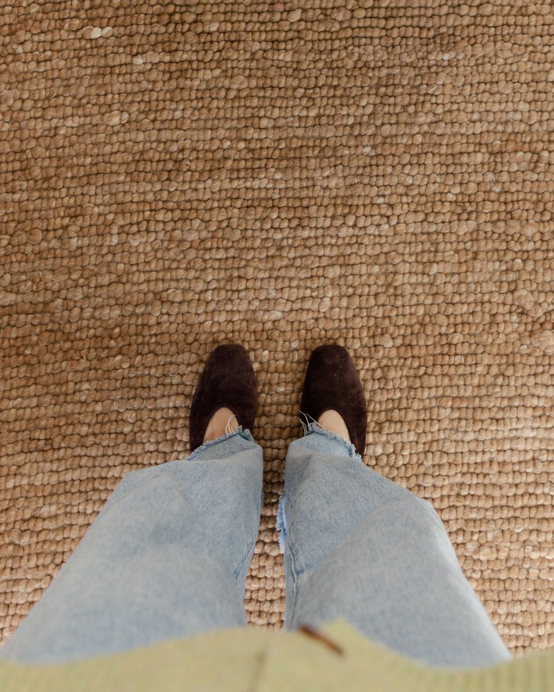 Halina Dark Beige Wool Rug