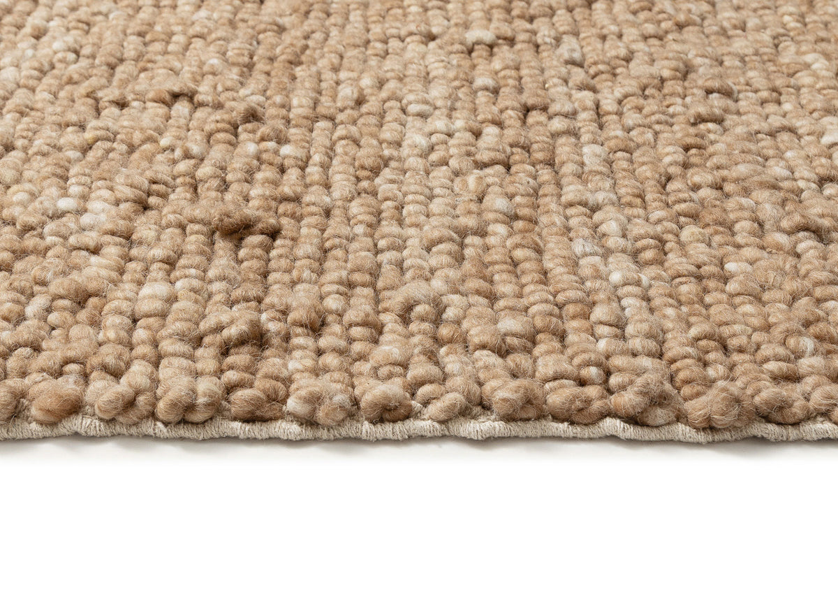 Halina Dark Beige Wool Rug