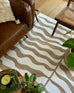 Hanako Beige Cream Indoor Outdoor Washable Rug