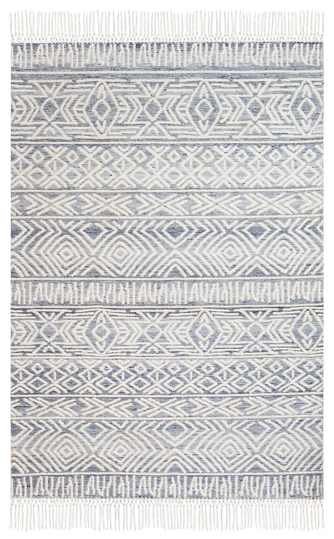 Hattie Blue and Ivory Rug *NO RETURNS UNLESS FAULTY