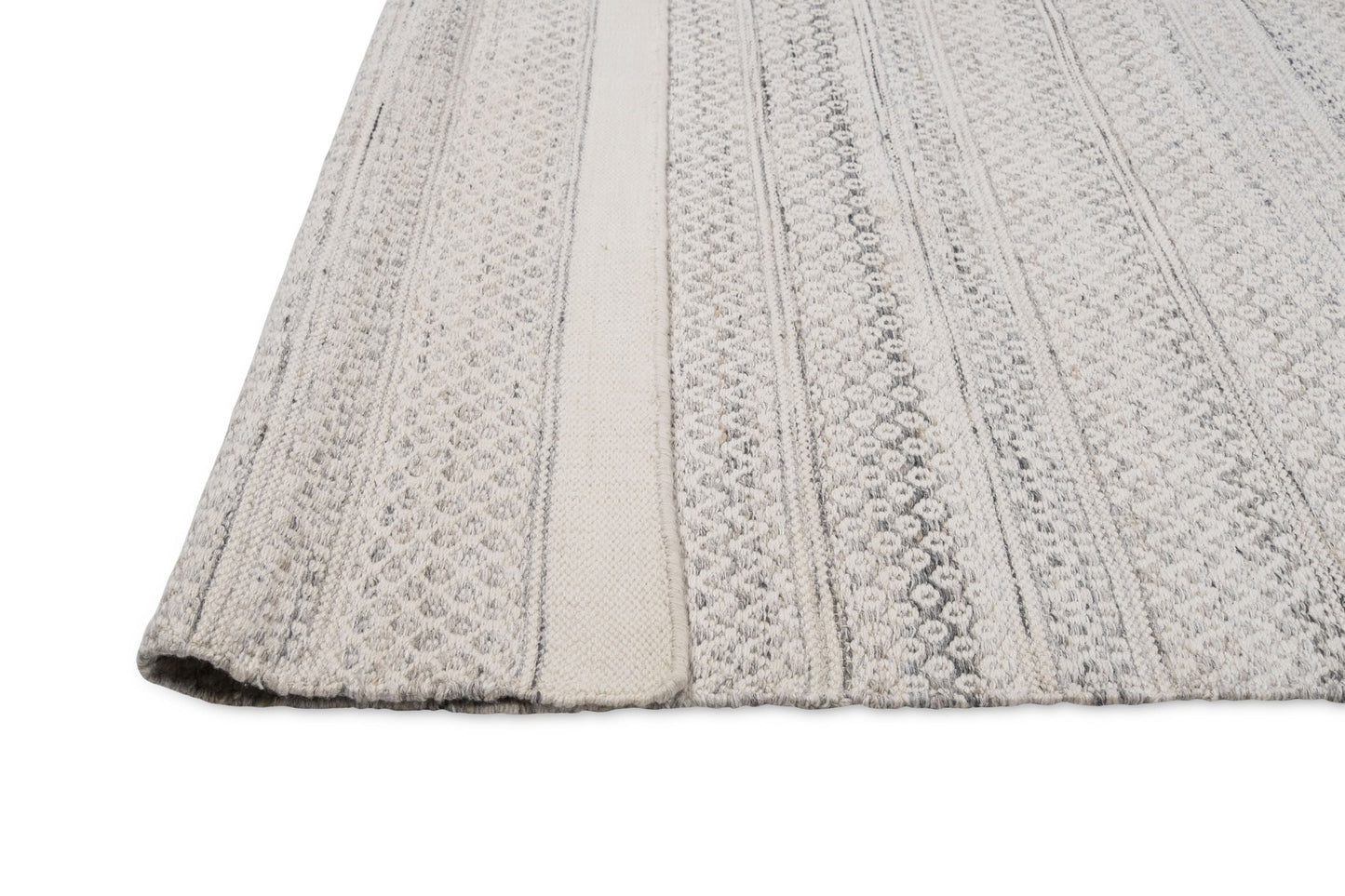 Hazel Cream and Grey Indoor Outdoor P.E.T Rug