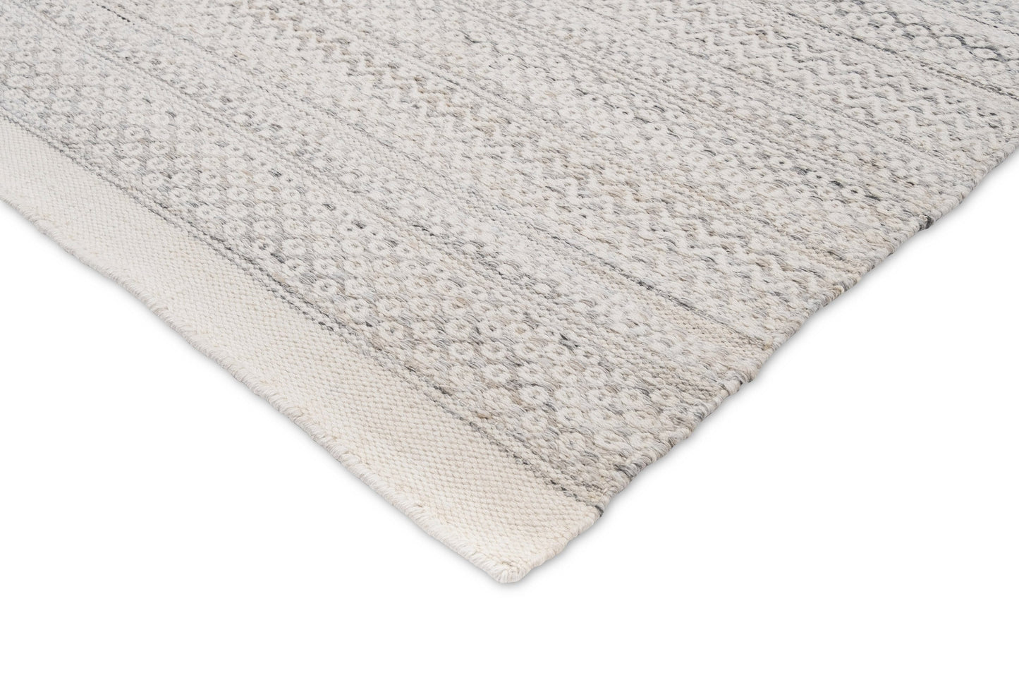 Hazel Cream and Grey Indoor Outdoor P.E.T Rug