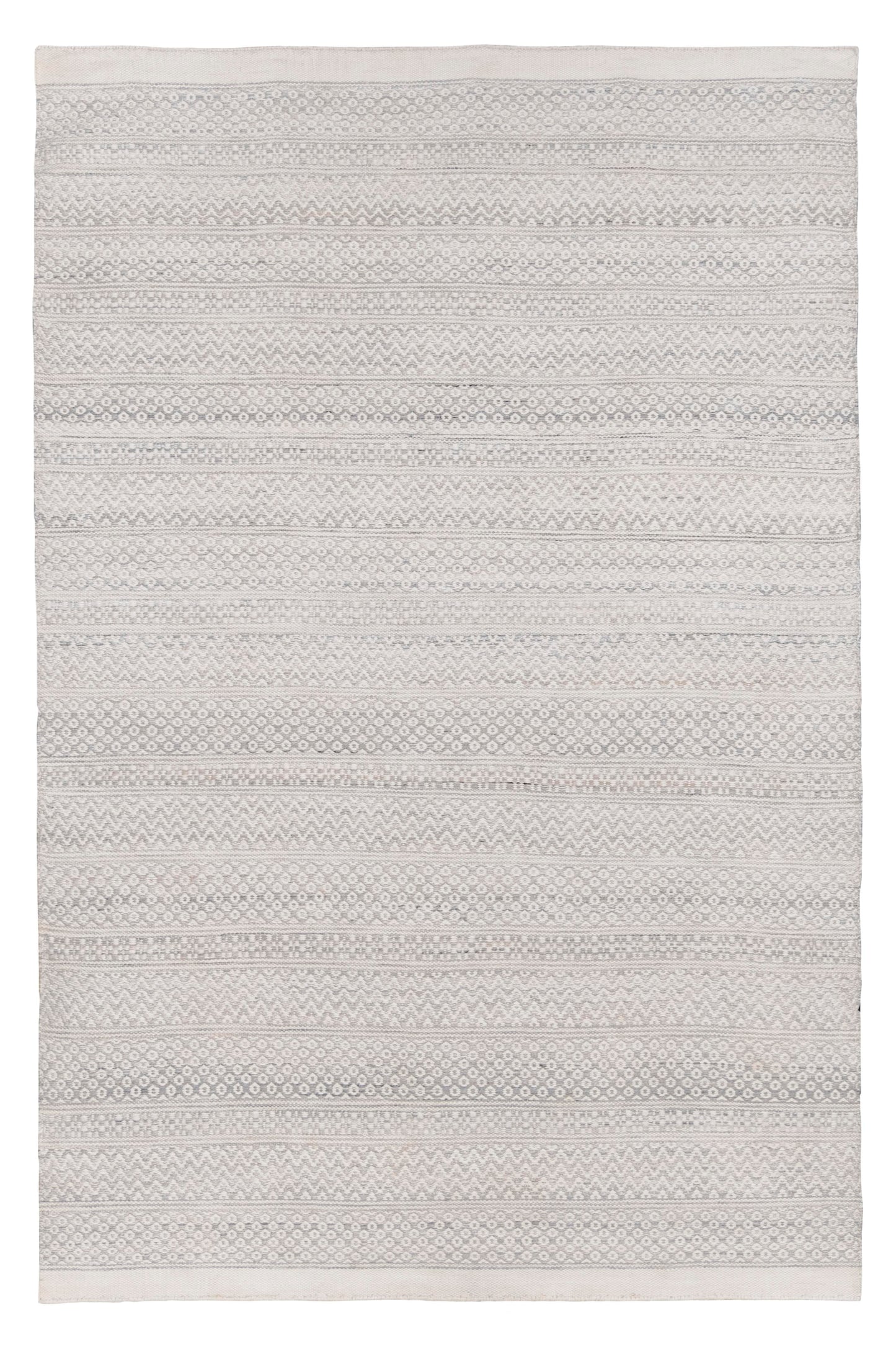 Hazel Cream and Grey Indoor Outdoor P.E.T Rug