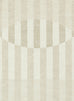 Icarus Soft Sand and Warm Taupe Abstract Circle Indoor Outdoor Rug