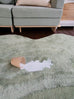 Idrissa Pale Green Scallop Washable Rug