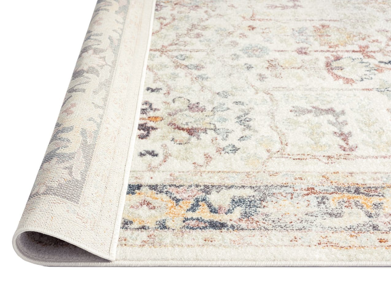 Indiana Blue and Purple Multi-Colour Distressed Rug