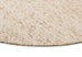 Indya Marbled Cream and Beige Chunky Wool Round Rug