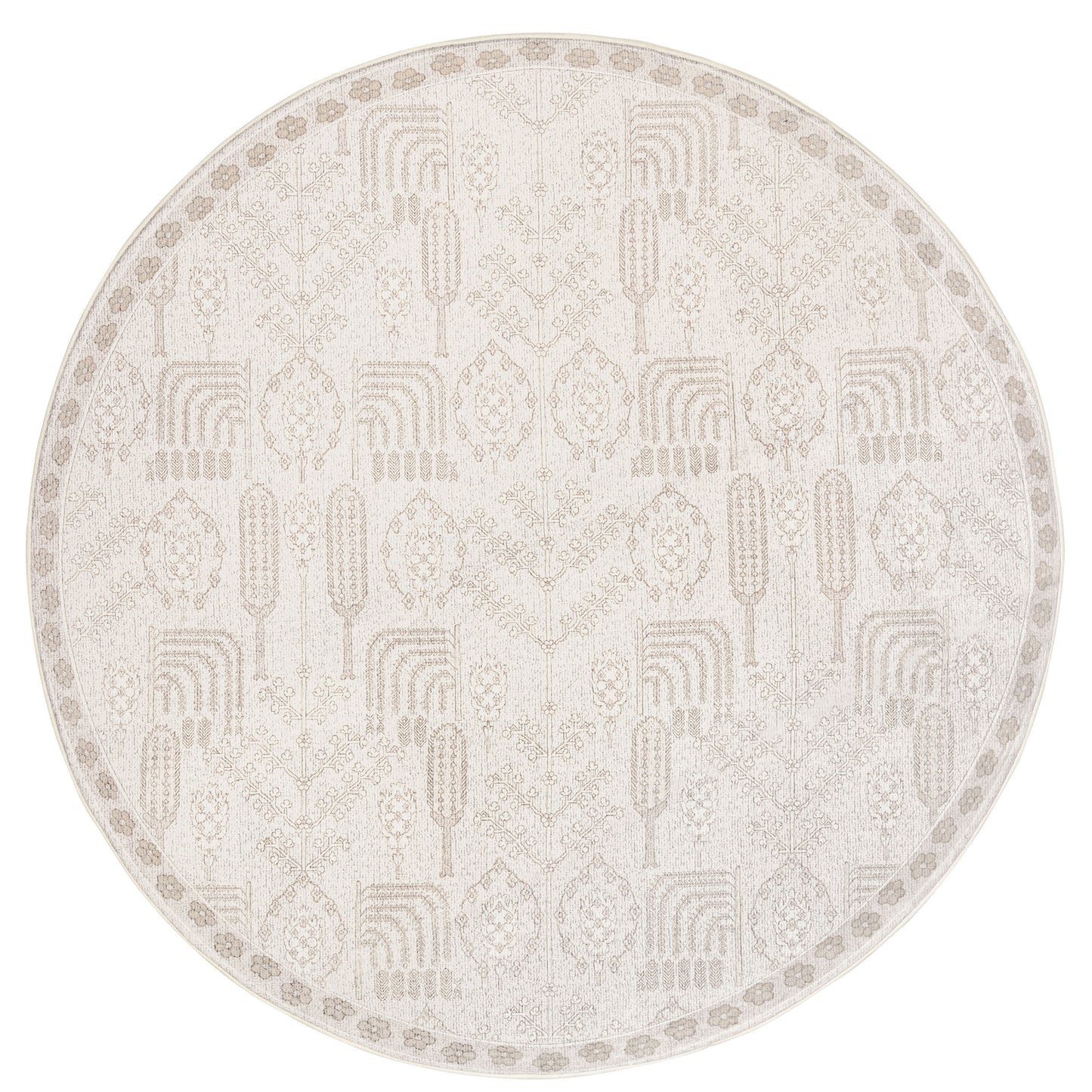 Iska Grey Plush Rollie Pollie Round Playmat