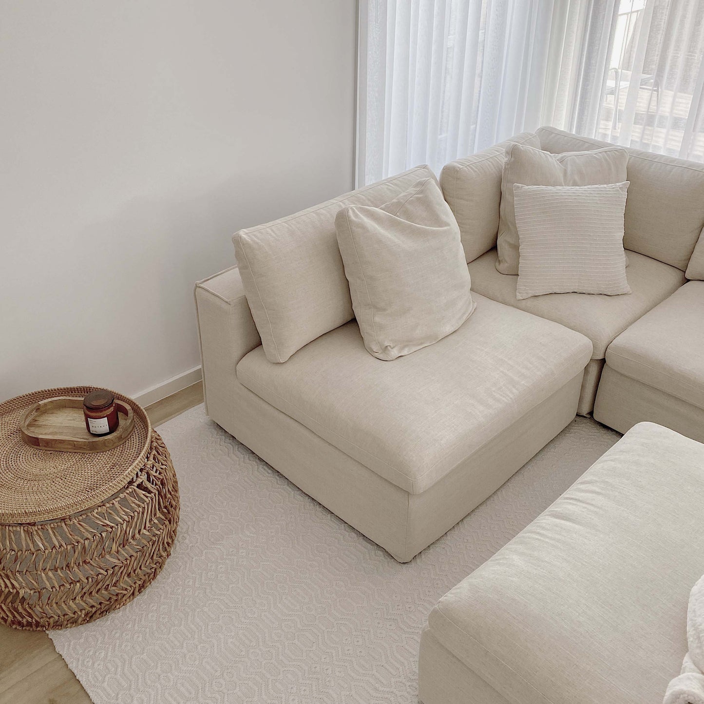 Ivy Ivory Indoor Outdoor P.E.T Rug