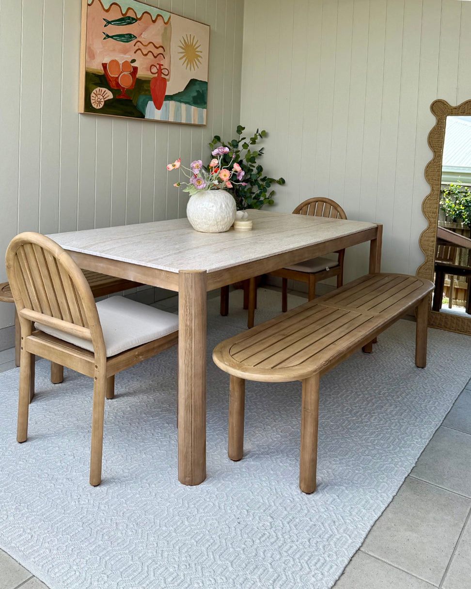 Ivy Ivory Indoor Outdoor P.E.T Rug