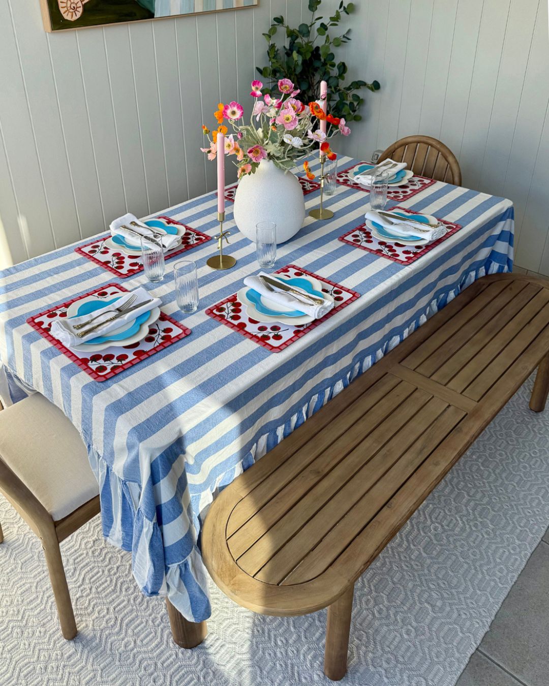 Ivy Ivory Indoor Outdoor P.E.T Rug