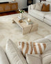 Izar Neutral Abstract Washable Rug