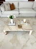 Izar Neutral Abstract Washable Rug