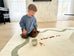 Jamie Green Wiggle Bordered Washable Rug