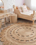 Jayde Natural Hand Woven Round Jute Rug