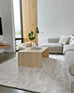 Jessie Ivory Cream Abstract Textured Rug