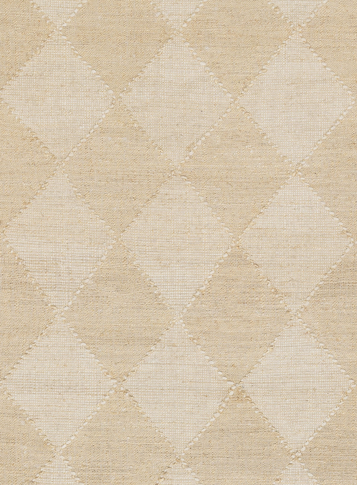 Jonette Sand Raised Diamond Jute Wool Rug
