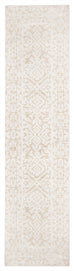 Josephine Ivory and Cream Tribal Transitional Runner Rug