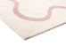 Juliana Pink and Cream Wiggle Bordered Washable Rug