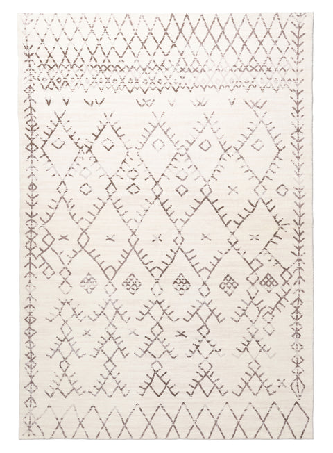 Karmina Brown and Cream Abstract Tribal Washable Rug *NO RETURNS UNLESS FAULTY