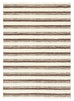 Kasia Brown Striped Washable Rug