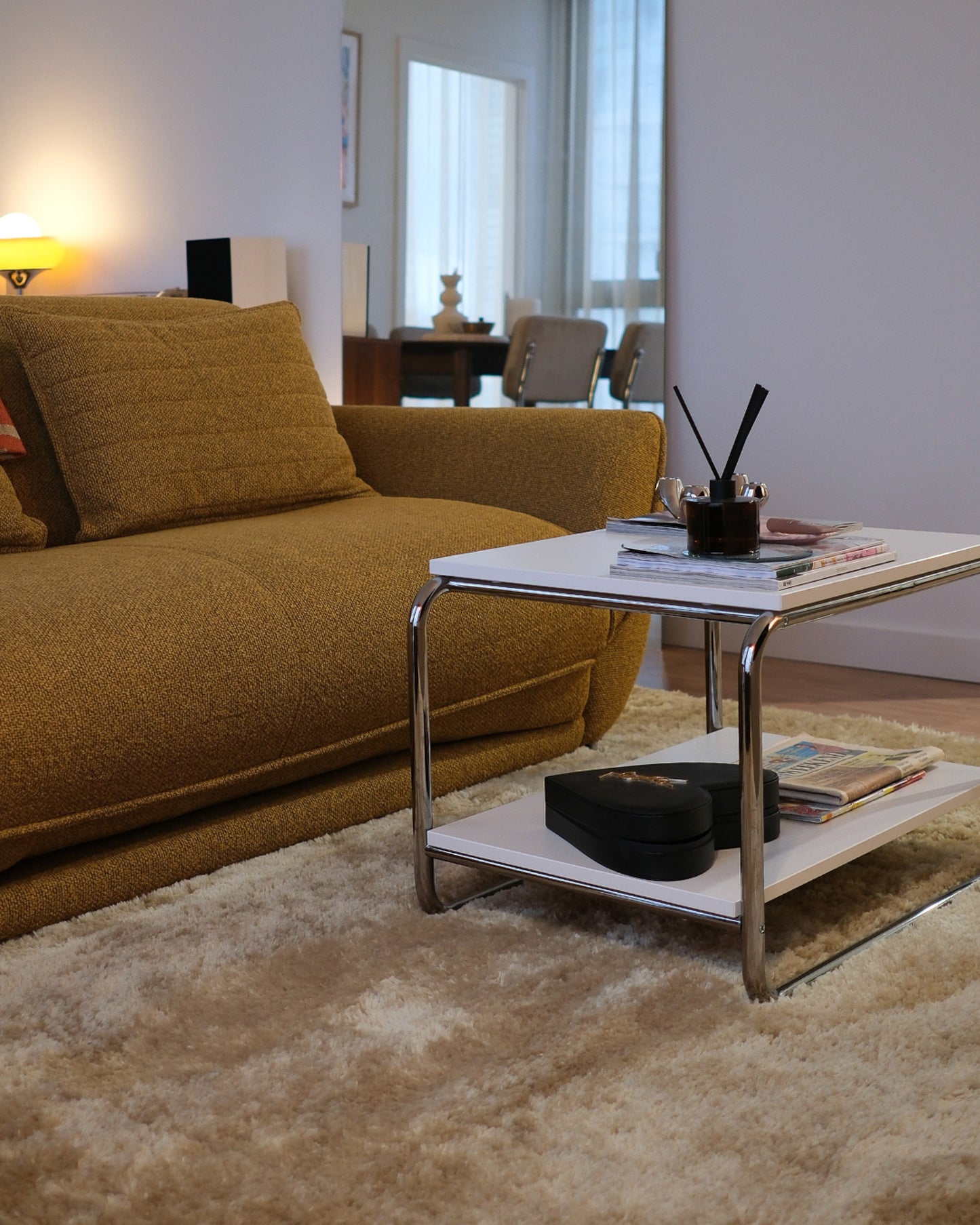 Kateena Beige Shag Rug