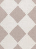 Kelsey Ivory and Beige Checkered Runner Rug