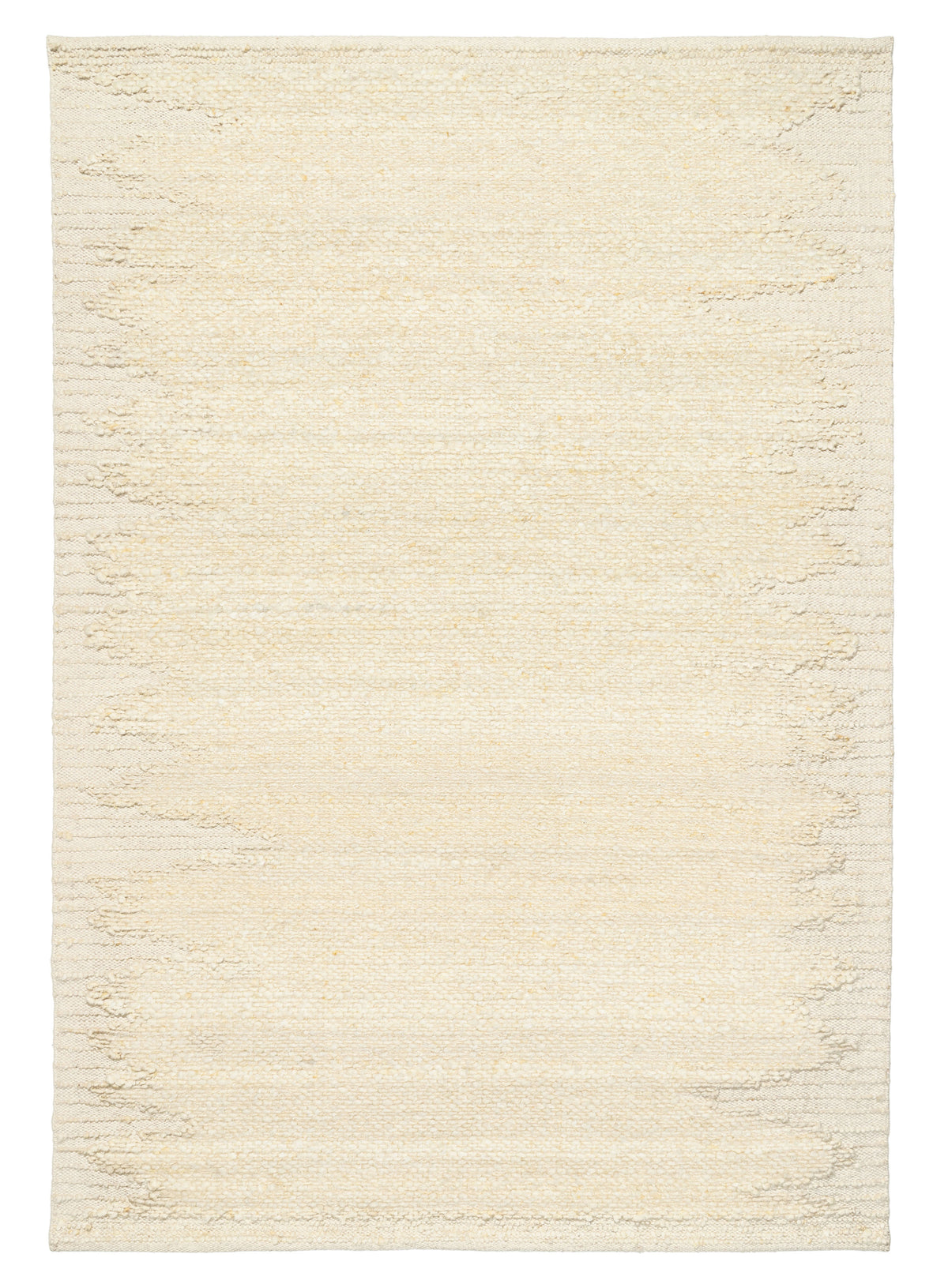 Khavia Bordered White Rug