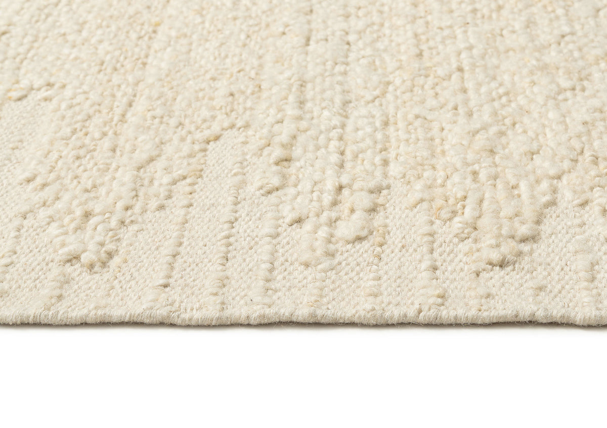 Khavia Bordered White Rug
