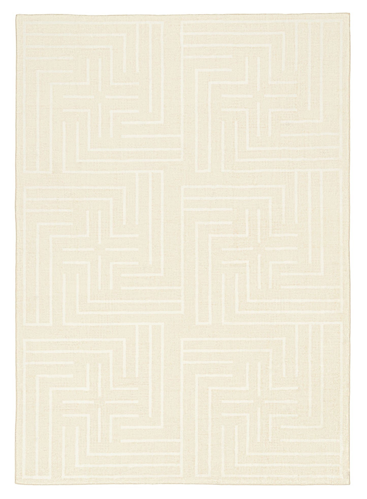 Kiana Cream Modern Washable Rug