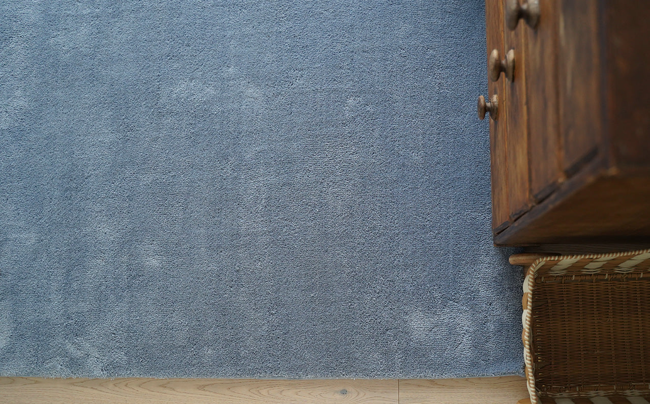 Kimi Soft Blue Shag Rug